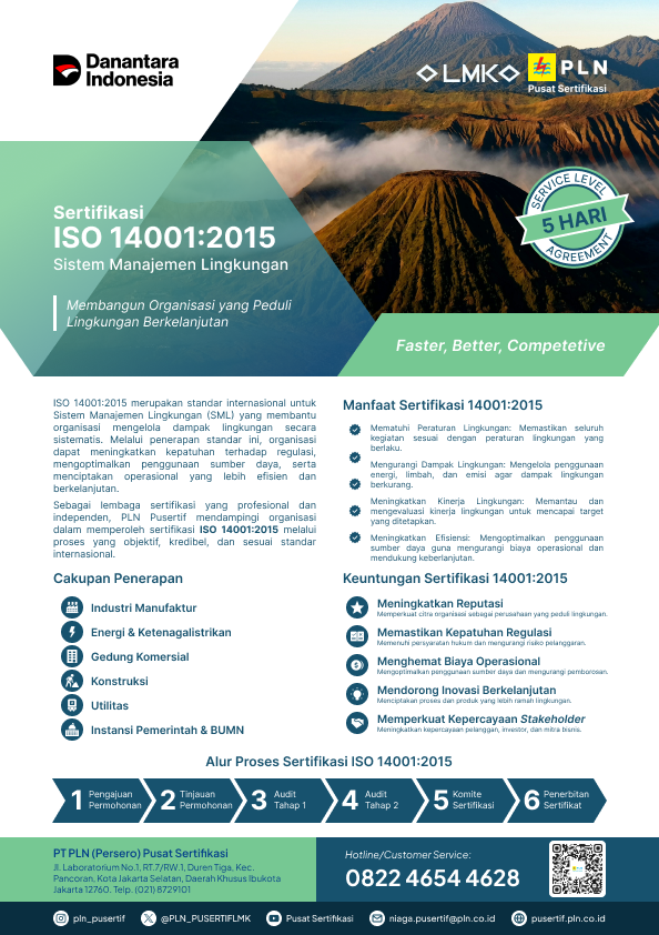 Brosur Sertifikasi ISO 14001:2015