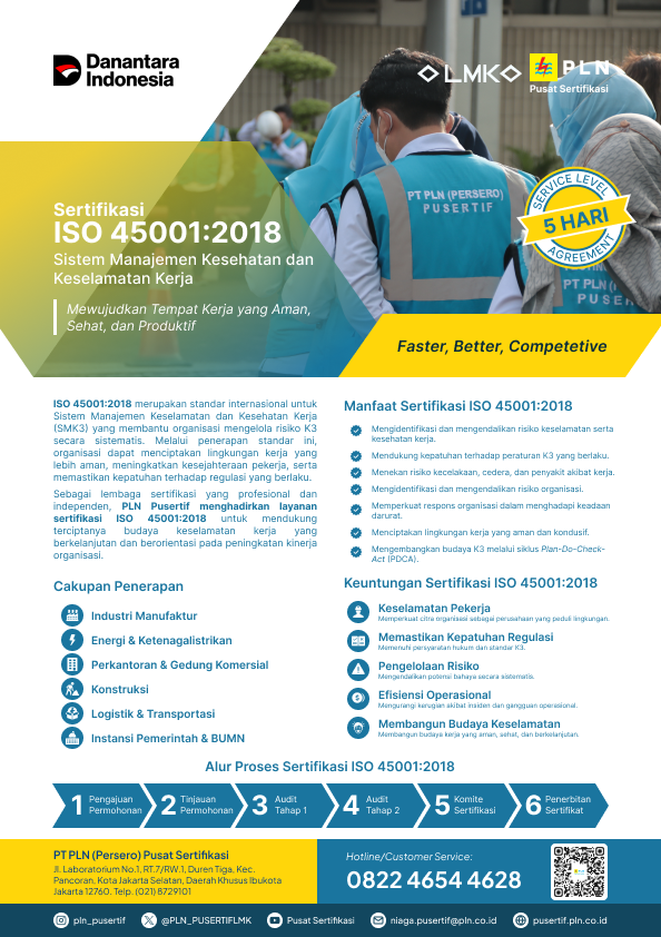 Brosur Sertifikasi ISO 45001:2018